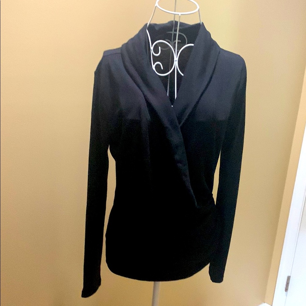 Ann Taylor Black Long Sleeve Top